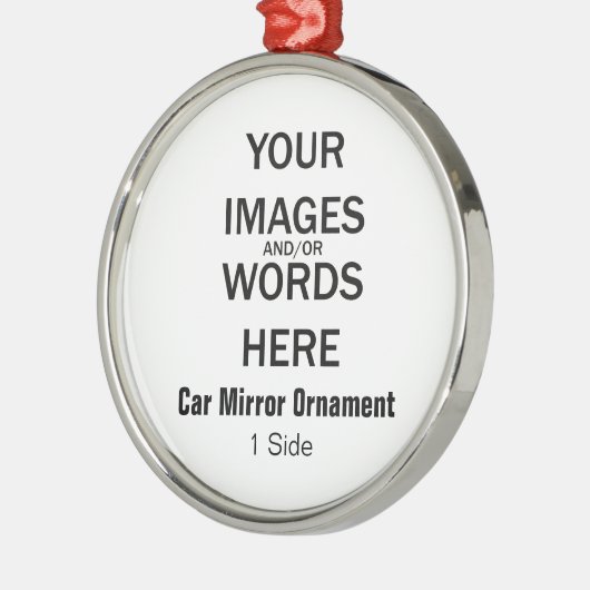 DIY - Car Mirror Ornament (1 zijde) (Links)