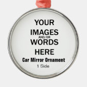 DIY - Car Mirror Ornament (1 zijde) (Voorkant)
