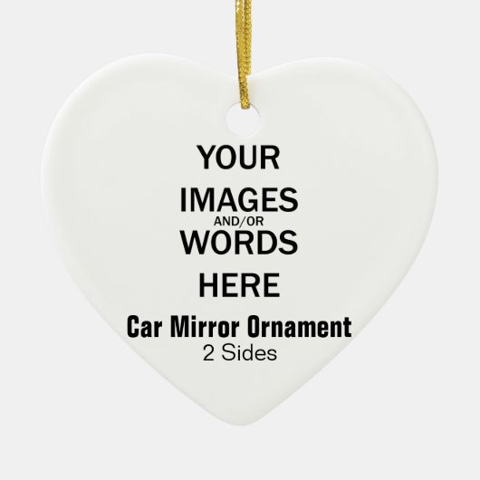 DIY - Car Mirror Ornament (2 segmenten) (Voorkant)