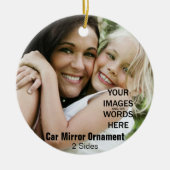DIY - Car Mirror Ornament (2 segmenten) (Voorkant)