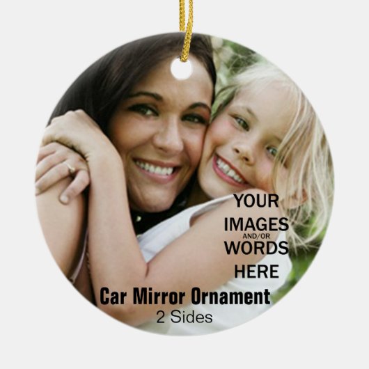 DIY - Car Mirror Ornament (2 segmenten) (Voorkant)