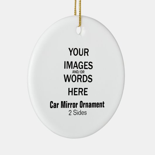 DIY - Car Mirror Ornament (2 zijkanten) (Rechts)