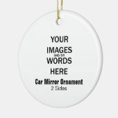 DIY - Car Mirror Ornament (2 zijkanten) (Links)