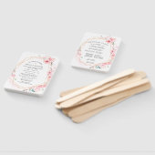 DIY Chique roze kersenbloesem bruiloft programma Handwaaier (Niet-gemonteerd)