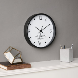 DIY Clock   Aangepaste kleur, naam, tekst