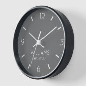 DIY Clock | Aangepaste kleur, naam, tekst (Hoek)