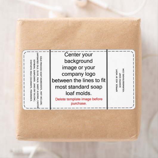 DIY Cold Process Soap Label Sjabloon (Insitu)