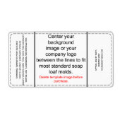 DIY Cold Process Soap Label Sjabloon (Voorkant)