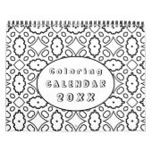 DIY Coloring Pattern custom Outline Art -  Kalender (Hoes)