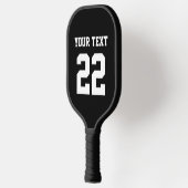 DIY Colors Black Sports Team Jersey Pickleball Paddle (Links)
