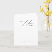 DIY Colors Elegant Luxe Calligrafie Haar Woten Kaa Kaart (Gele Bloem)