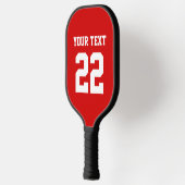 DIY Colors Red Sports Team Jersey Pickleball Paddle (Links)