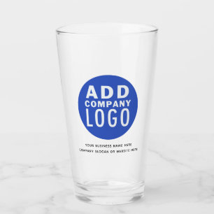 DIY Company Logo and Brand Name Beer Glas