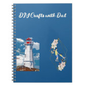 DIY Crafts met papa, dochter Bonding Lighthouse Notitieboek (Voorkant)