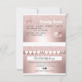 DIY Creditcard roos goud metallic glitter loyalite Kaart (Voorkant)