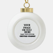 DIY Creëer Je eigen aangepaste   Keramische Bal Ornament (Voorkant)