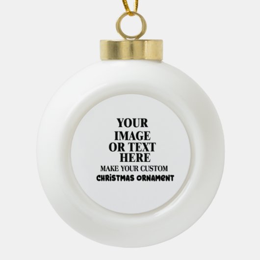 DIY Creëer Je eigen aangepaste   Keramische Bal Ornament (Voorkant)