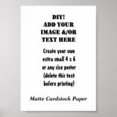 DIY Creëer Uw eigen 5 x 7 matte papier A2 Poster (Voorkant)