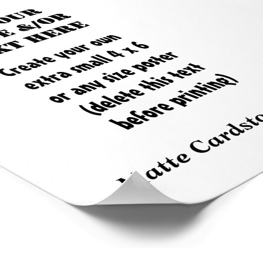 DIY Creëer Uw eigen 5 x 7 matte papier A2 Poster (Hoek)