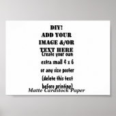 DIY Creëer Uw eigen 7 x 5-matenpapier A4 Poster (Voorkant)