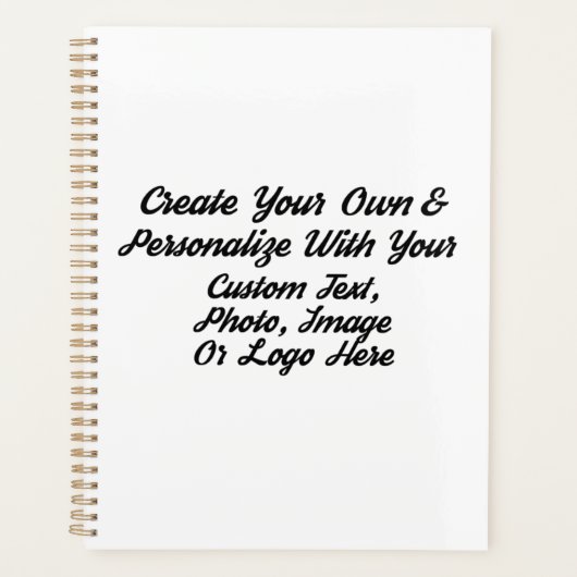 DIY, Creëer uw eigen aangepaste, speciale spiraal Planner (Voorkant)