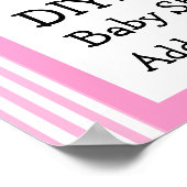 DIY Creëer Uw eigen Baby shower Banner STRIPES A02 Poster (Hoek)