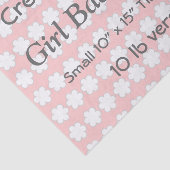 DIY Creëer Uw eigen BABY SHOWER Weefselpapier V07A Tissuepapier (Detail)