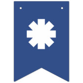 DIY Creëer Uw eigen banner Rood en blauw (Eerste vlag)