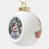 DIY Creëer Uw eigen gepersonaliseerde fotovakantie Keramische Bal Ornament (Rechts)