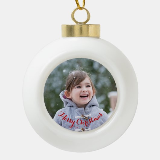 DIY Creëer Uw eigen gepersonaliseerde fotovakantie Keramische Bal Ornament