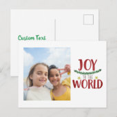 DIY Creëer Uw eigen gepersonaliseerde kerst Feestdagenkaart (Voorkant / Achterkant)