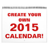 DIY Creëer Uw eigen kalender voor 2015 (Hoes)