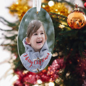 DIY Creëer Uw Eigen Ovale Foto Kerstvakantie Ornament