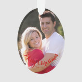 DIY Creëer Uw Eigen Ovale Foto Kerstvakantie Ornament (achterkant)