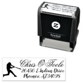 DIY, Creëer Uw eigen persoonlijke adres Baseball Zelfinktende Stempel (In situ)