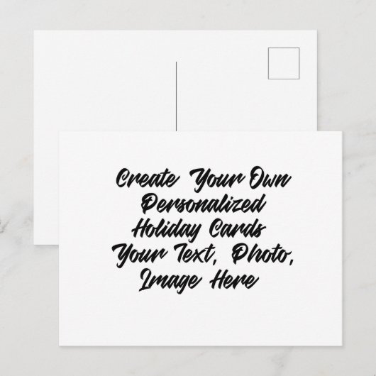 DIY Creëer Uw eigen persoonlijke medewerkers Feestdagenkaart (Voorkant / Achterkant)