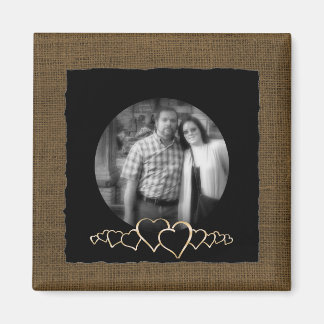 DIY Creëer Uw Eigen | Rustieke gepersonaliseerde f Magneet