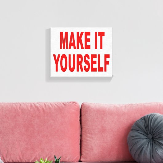 DIY Creëer Uw Eigen Verpakte Canvaskunstwerk Canvas Afdruk (Insitu (Woonkamer))