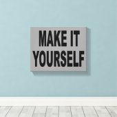 DIY Creëer Uw Eigen Verpakte Canvaskunstwerk Canvas Afdruk (Insitu (Houten vloer))