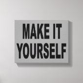 DIY Creëer Uw Eigen Verpakte Canvaskunstwerk Canvas Afdruk (Voorkant)