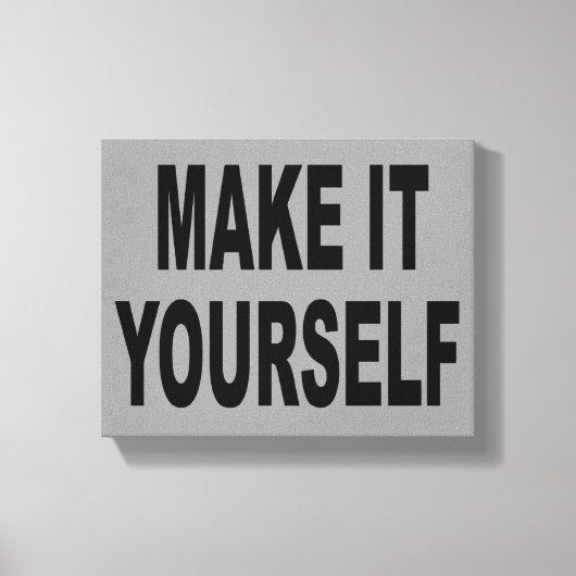 DIY Creëer Uw Eigen Verpakte Canvaskunstwerk Canvas Afdruk (Voorkant)