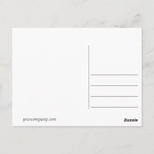 DIY, Creëer uw eigen, voeg uw afbeelding of tekst  Briefkaart (Achterkant)