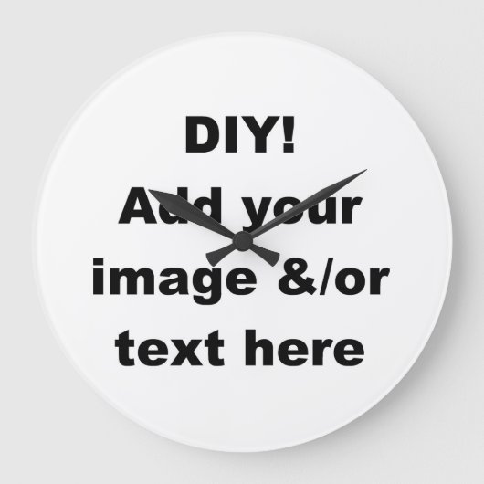 DIY Creëer Uw eigen woningdecor wandklok (Voorkant)