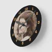 DIY Creëer Uw eigen zwart | Persoonlijke foto Ronde Klok (Hoek)