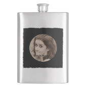 DIY Creëer Uw eigen zwarte persoonlijke foto-Lijst Heupfles (Voorkant)