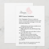 DIY Custom 5x7 Invitation Printable Kaart (Voorkant / Achterkant)