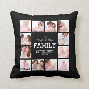 DIY Custom Family Photo Pillow met 12 Afbeeldingen Kussen