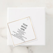 DIY Custom Kleine Vierkante Hang Labels (In situ)