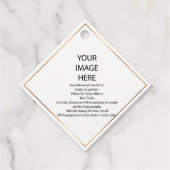 DIY Custom Kleine Vierkante Hang Labels (Achterkant)