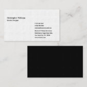 DIY Custom Modern Professional Premium Thick White Visitekaartje (Voorkant / Achterkant)